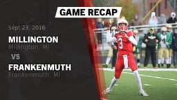 Recap: Millington  vs. Frankenmuth  2016