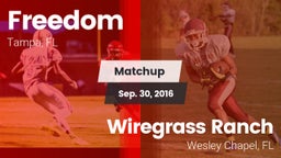 Matchup: Freedom vs. Wiregrass Ranch  2016