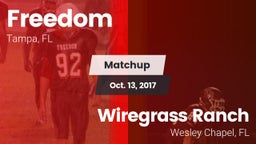 Matchup: Freedom vs. Wiregrass Ranch  2017