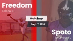 Matchup: Freedom vs. Spoto  2018