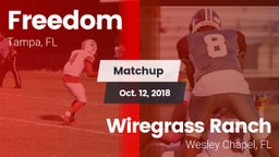 Matchup: Freedom vs. Wiregrass Ranch  2018