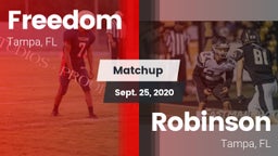 Matchup: Freedom vs. Robinson  2020