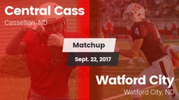 Matchup: Central Cass vs. Watford City  2017