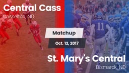 Matchup: Central Cass vs. St. Mary's Central  2017