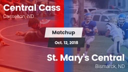 Matchup: Central Cass vs. St. Mary's Central  2018