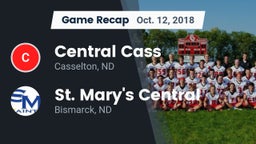 Recap: Central Cass  vs. St. Mary's Central  2018