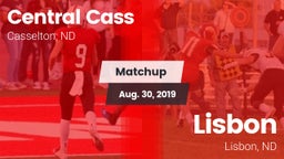 Matchup: Central Cass vs. Lisbon  2019