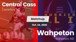 Matchup: Central Cass vs. Wahpeton  2020