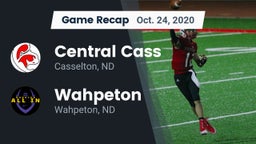 Recap: Central Cass  vs. Wahpeton  2020
