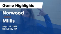 Norwood  vs Millis Game Highlights - Sept. 22, 2021