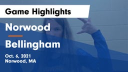 Norwood  vs Bellingham  Game Highlights - Oct. 6, 2021