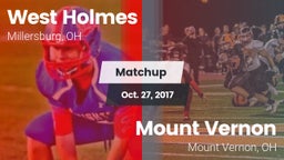 Matchup: West Holmes vs. Mount Vernon  2017