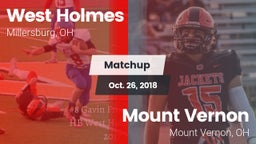 Matchup: West Holmes vs. Mount Vernon  2018