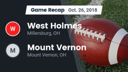 Recap: West Holmes  vs. Mount Vernon  2018