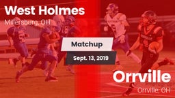 Matchup: West Holmes vs. Orrville  2019