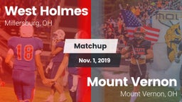 Matchup: West Holmes vs. Mount Vernon  2019