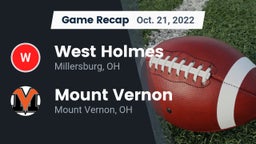 Recap: West Holmes  vs. Mount Vernon  2022