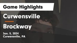 Curwensville  vs Brockway  Game Highlights - Jan. 5, 2024
