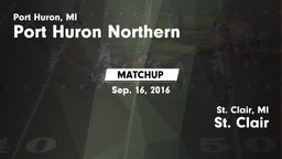 Matchup: Port Huron Northern vs. St. Clair  2016