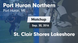 Matchup: Port Huron Northern vs. St. Clair Shores Lakeshore 2016