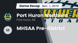 Recap: Port Huron Northern  vs. MHSAA Pre-District 2019