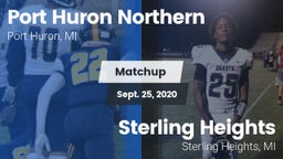 Matchup: Port Huron Northern vs. Sterling Heights  2020