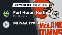 Recap: Port Huron Northern  vs. MHSAA Pre District 2020