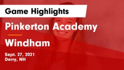 Pinkerton Academy vs Windham Game Highlights - Sept. 27, 2021