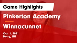 Pinkerton Academy vs Winnacunnet  Game Highlights - Oct. 1, 2021