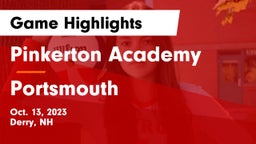 Pinkerton Academy vs Portsmouth  Game Highlights - Oct. 13, 2023