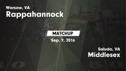 Matchup: Rappahannock vs. Middlesex  2016