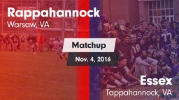 Matchup: Rappahannock vs. Essex  2016