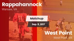 Matchup: Rappahannock vs. West Point  2017