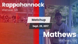 Matchup: Rappahannock vs. Mathews  2017