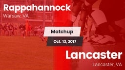 Matchup: Rappahannock vs. Lancaster  2017