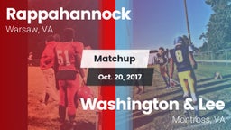 Matchup: Rappahannock vs. Washington & Lee  2017