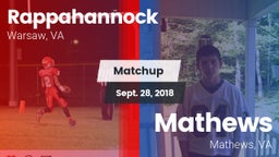Matchup: Rappahannock vs. Mathews  2018