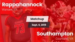 Matchup: Rappahannock vs. Southampton  2019