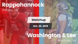 Matchup: Rappahannock vs. Washington & Lee  2019