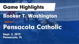 Booker T. Washington  vs Pensacola Catholic  Game Highlights - Sept. 3, 2019