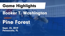Booker T. Washington  vs Pine Forest  Game Highlights - Sept. 23, 2019