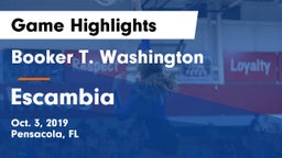 Booker T. Washington  vs Escambia  Game Highlights - Oct. 3, 2019