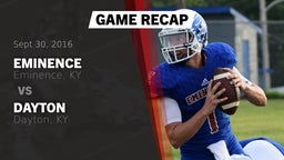 Recap: Eminence  vs. Dayton  2016