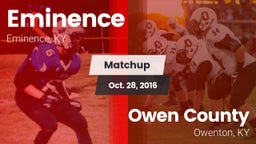 Matchup: Eminence vs. Owen County  2016