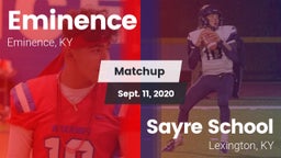 Matchup: Eminence vs. Sayre School 2020