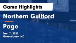 Northern Guilford  vs Page Game Highlights - Jan. 7, 2022