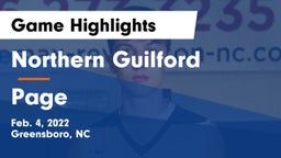 Northern Guilford  vs Page Game Highlights - Feb. 4, 2022