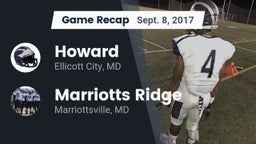 Recap: Howard  vs. Marriotts Ridge  2017