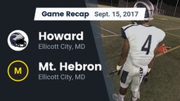 Recap: Howard  vs. Mt. Hebron  2017