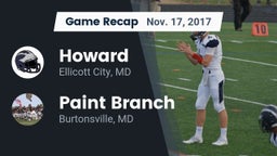 Recap: Howard  vs. Paint Branch  2017